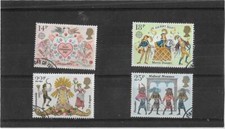 British Old Stamps 1981 Folklore Full Fine Used Set SG.1143-1146 GB Stamps
