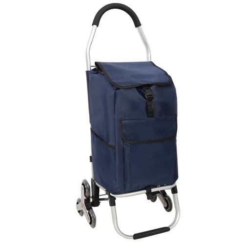 Wheels black shopping trolley - wheels,