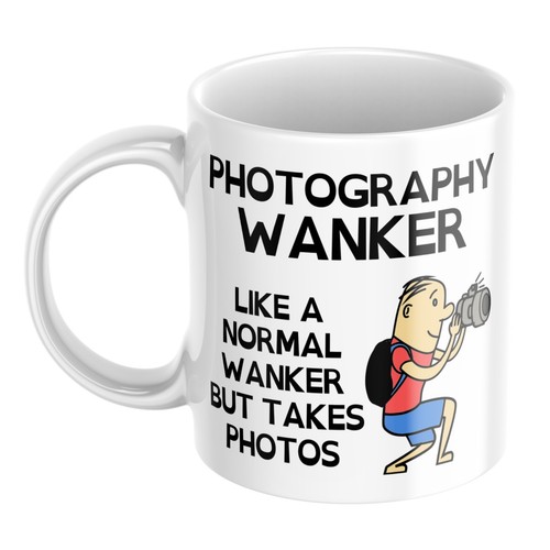 Photography wanker mug rude - wanker,