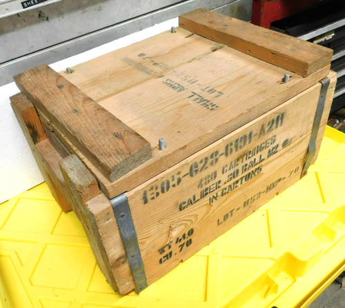 Ammunition wooden crate box - wooden,