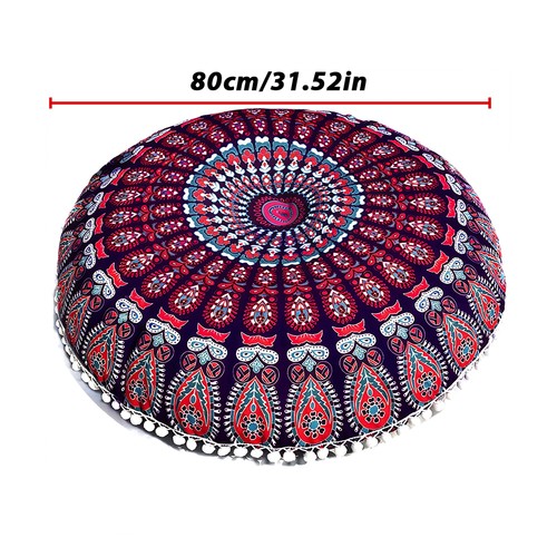 Round floor cushion indian - round,
