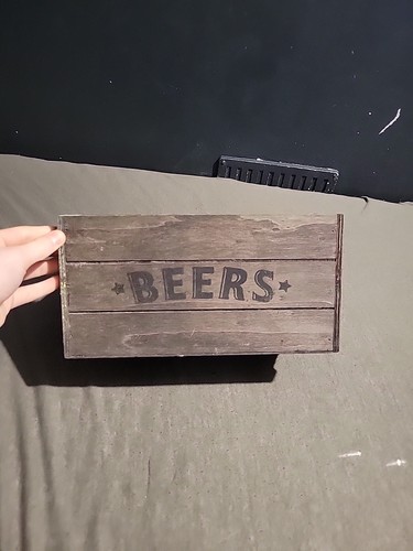 Wood beer bottle crate - wood,