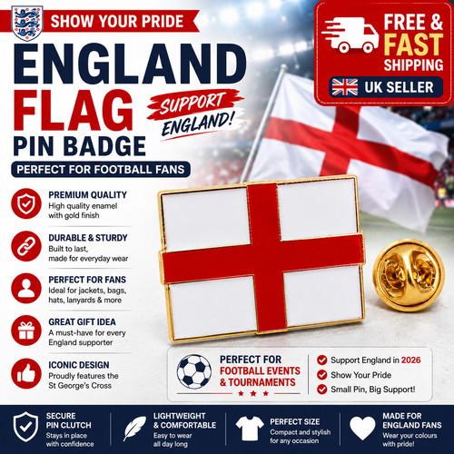 England george pin badge - st,