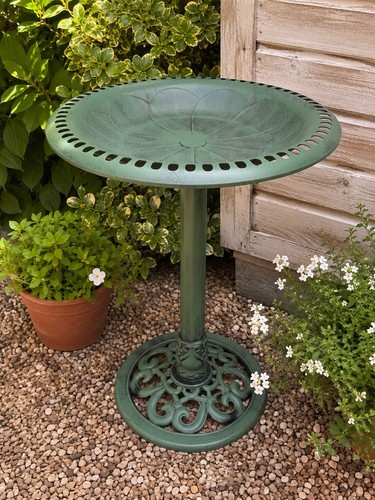 Garden bird bath pedestal - bird,