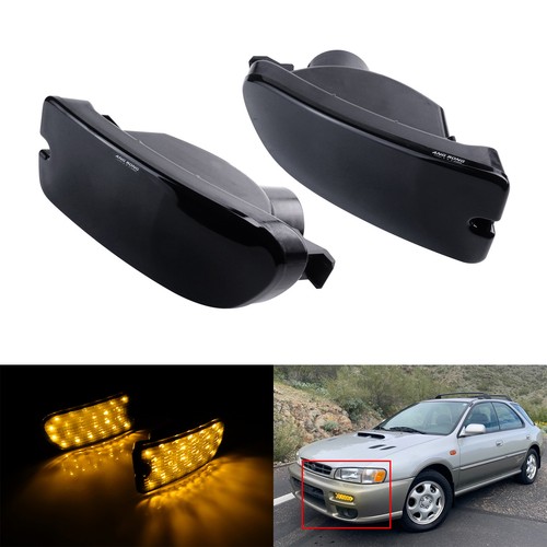 Black lens front bumper - front, led