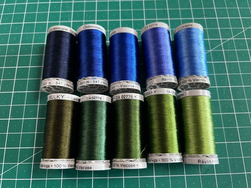 Ten 500m reels gutermann sulky - reels,