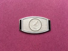 VINTAGE SILVER&GUILLOCHE ENAMEL ST CHRISTOPHER CAR DASHBOARD PLAQUE