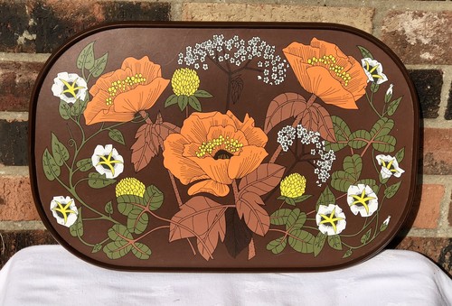 Vintage retro orange floral - vintage,