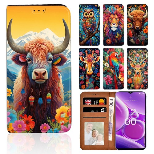 Vibrant animal art leather - art,