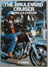 YAMAHA XS750 US CUSTOM MOTORCYCLE Sales Brochure 1980 #LIT-3MC-0107420-80E