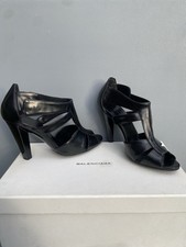 Vintage Balenciaga Heels Size UK 3.5 Black Leather