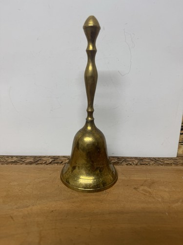 Large solid brass hand - brass, bell