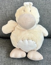 Mamas And Papas Soft Toy Plush Duck Pale Yellow 9” Soft And Cuddly