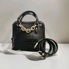New Zara Embossed Crocodile