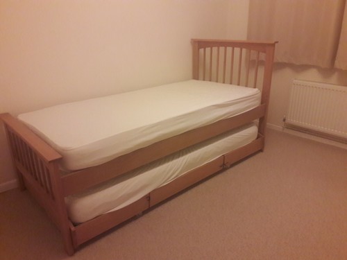 Solid natural oak guest - oak, bed 
