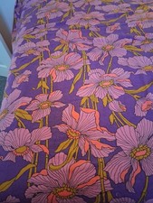 Vintage  VANTONA 60s/70's Bedspread Floral Retro Mid-Century MCM Fringed