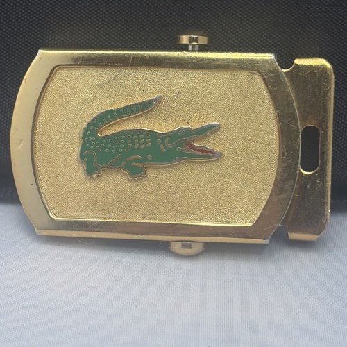 Vintage lacoste belt buckle - lacoste,