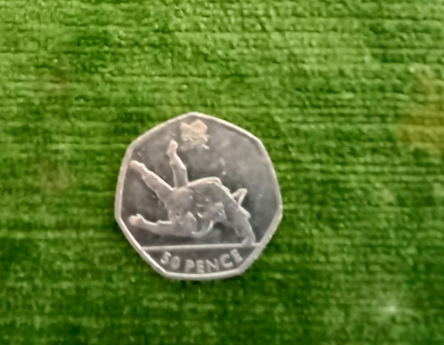 Olympics 50p coin 2011 judo - olympics, uk