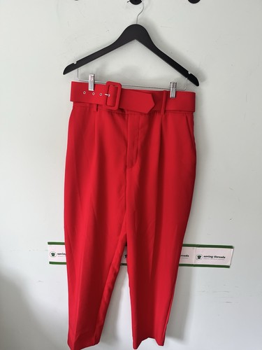 Ladies red smart - ladies, trousers
