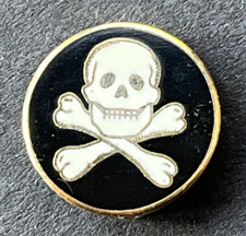 Motorcycle pin badge skull - pin, and