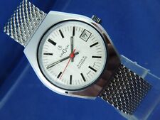 Lincoln Automatic Watch Circa Swiss Gents Retro NOS Cal MSR P26 Vintage 1970s