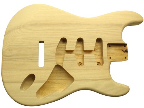 Raw ash stratocaster body - stratocaster,