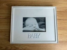 Affinity Baby Photo Frame 6x4 White Wood Nursery Decor Newborn Gift NEW