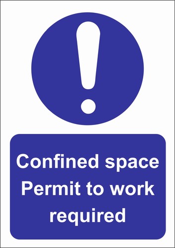 Confined space permit work - permit,