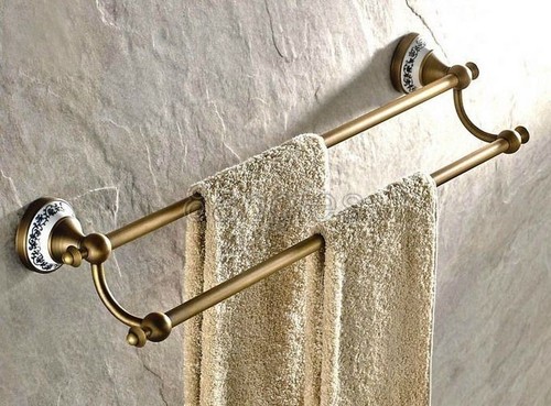 Antique brass bathroom wall - antique,