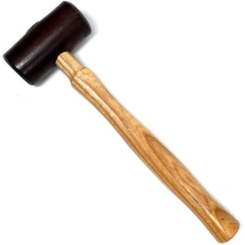 Solid rawhide mallet - solid,