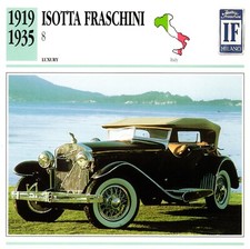 Isotta Fraschini 8, 1919-1935