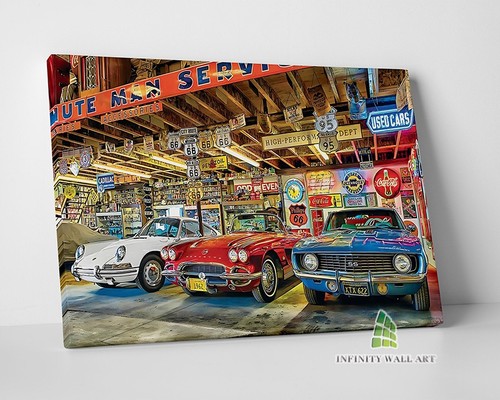 Vintage sports cars garage - sports,