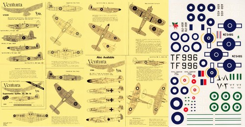 Ventura decals spitfire - ventura,