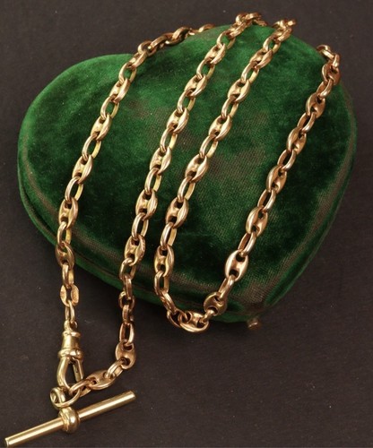 9ct gold antique puffy mariner - 9ct,