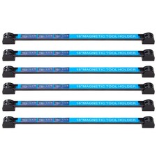 6Pack 18" Heavy Duty Magnetic Tool Bar Storage Holder Rack Garage Wall Strips