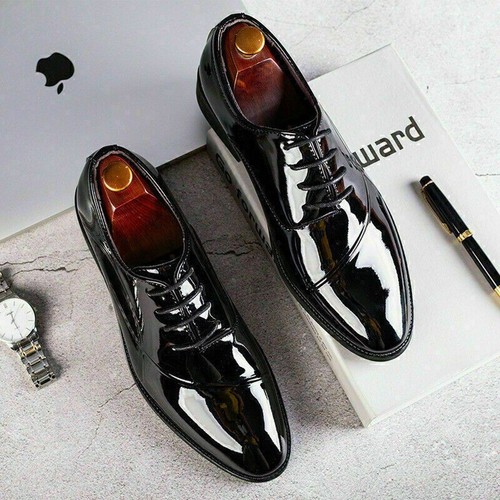 Men formal lace patent - formal, up