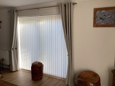 MARKS AND SPENCER LINED EYELET CURTAINS- W168cm x D229cm/ W66”xD90”