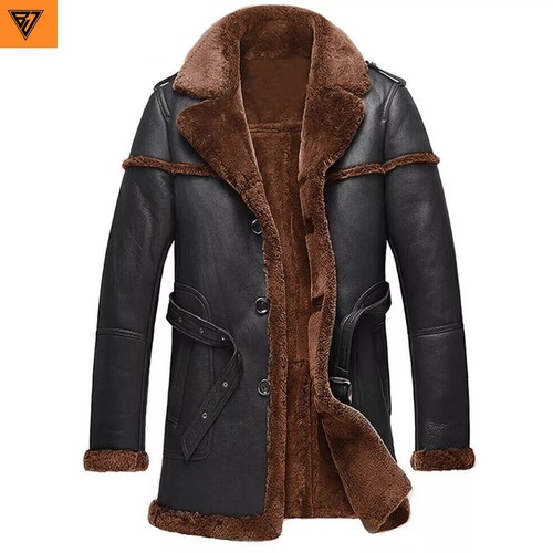 Men sheepskin shearling - shearling, long