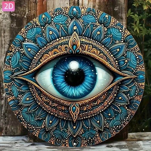 Evil eye metal wall - metal, decor