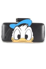 PINKO BLACK LEATHER CLUTCH