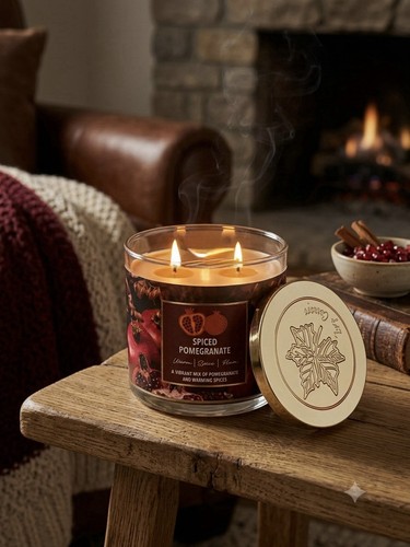 Spiced pomegranate scented jar - scented,