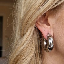 Silver Star Ear Weights Silver