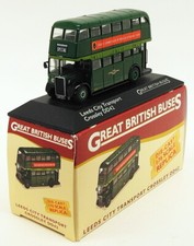 Atlas Editions 1/76 Scale Model Bus 4 655 119 - Crossley DD42 Leeds City Transp.