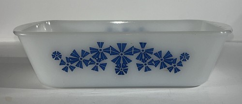 Glasbake milk glass loaf - glass,