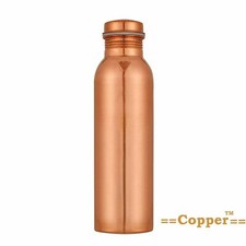 PURE COPPER WATER BOTTLE 1 LTR FLASK BEST QUALITY LEAKPROOF HEALTH BENEFITS UK