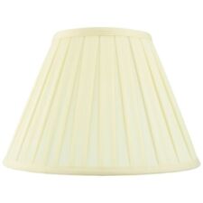 AMY Tapered Empire Drum Table Lampshade Pleated Light Shade in Cream Fabric