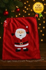 Red christmas santa sack - red,
