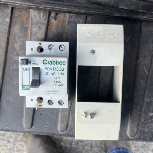 Crabtree 80a 30ma rccb rcd - rccb,