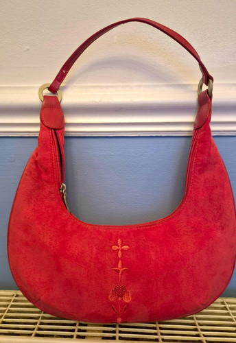Joanna hall red vintage hobo - red,