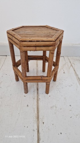 Vintage hexagonal bamboo small - vintage,